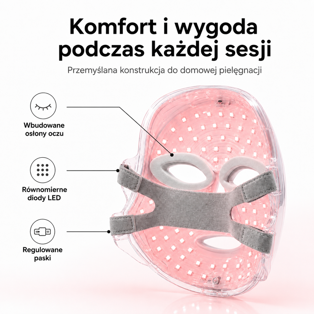 Novia Glow™ – Maska do Pielęgnacji Światłem LED