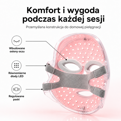 Novia Glow™ – Maska do Pielęgnacji Światłem LED